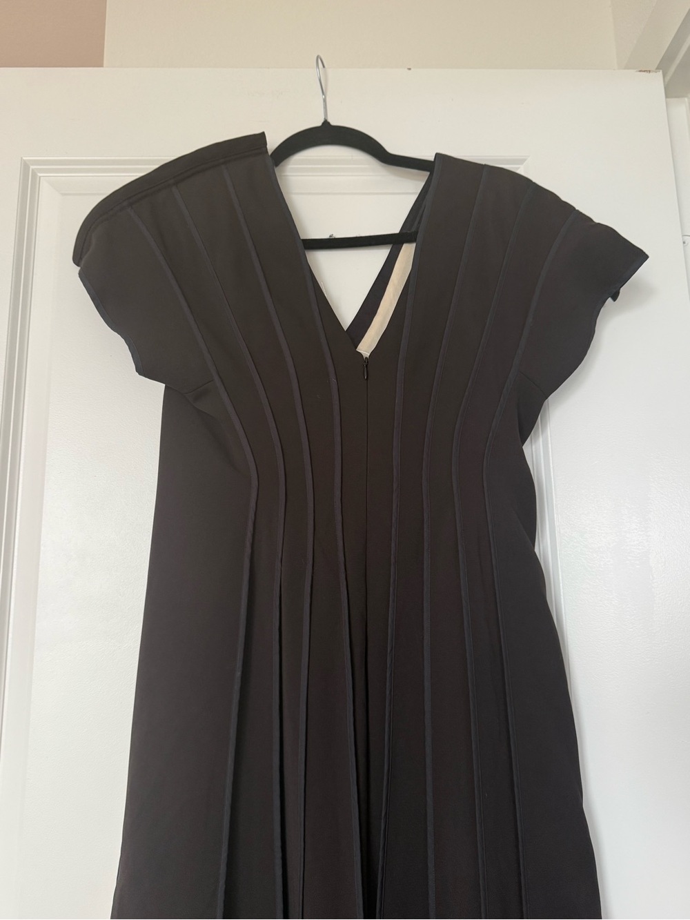 Tory Burch Crepe Long Dress In Vanilla Custard $2,498 4 - Picture 10 of 13